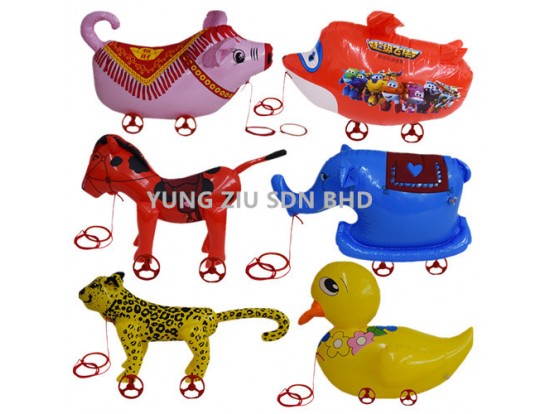 CARTOON PULL LINE INFLATABLE TOY